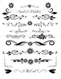 Divider Lines Fancy Swirls And Ornamental Borders Scalabe Etsy Swirls Vector Graphics Flourish