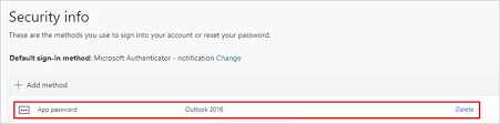 Normally, app passwords can be created on the security & privacy page in office 365 (office. How To Manage App Passwords Azure Active Directory Microsoft Docs