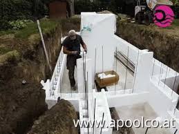 Styropor Pool Aufbau Endschuber An Den Ecken Youtube