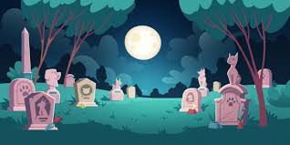 How to find cemetery near me. Free Vector Pet Cemetery With Graves And Tombstones