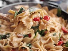 Bow Tie Skillet Alfredo Recipe Food Network Recipes Pasta Dishes Recipes