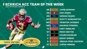 Although, where we differ is here: College Football Week 2 Eckrich Acc Team Of The Week Nfl Draft Pff