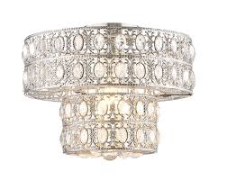 An elegant steel and black frame holds the kichler bensimone 43293 flush mount light securely in place, flush against the ceiling. Leezm Modern Chandelier Ceiling Light With Gemstone Shade Retro Round Silver Gem Flush Mount Ceiling Lamp Pendant Lighting For Bedroom Living Room Kitchen Island Hallway Dining Room Moroccan Style Buy Online In Bahamas At Bahamas Desertcart Com
