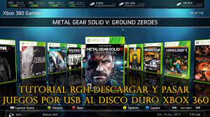 Encuentra juegos xbox 360 usb en mercadolibre.com.mx! Tutorial Rgh Descargar Y Pasar Juegos Por Usb Al Disco Duro Xbox 360 Hack Veneno Youtube