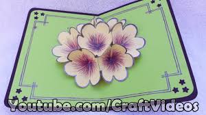 Video tutorial on how to make pop up flower mother's day card. How To Make 3d Flower Pop Up Card Instructables