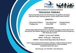 Check spelling or type a new query. Jawatan Kosong Johor Kerajaan Swasta 2017 2018 Jawatan Kosong Kejora Hospitality Services Sdn Bhd Julai 2017
