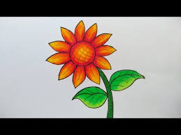 Gambar bunga matahari dari biji bijian paling dicari. Cara Menggambar Bunga Matahari Cara Menggambar Bunga Yang Mudah Youtube