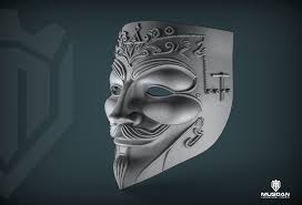 👾 用于3D 打印的装饰性保护面具造型装饰面罩・文件用于STL 三维打印・Cults