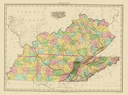Maybe you would like to learn more about one of these? Old State Map Kentucky Tennessee Counties 1825