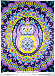 Pictures of adult and predatory owls. Groovy Owls Coloring Book By Thaneeya Mcardle Thaneeya Com