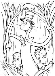 Cat in the hat coloring page. Cat In The Hat Coloring Pages Picture Whitesbelfast Com