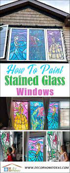 Paint Your Own Stained Glass Windows Painting On Glass Windows Diy Stained Glass Window Window Crafts