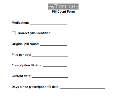 Pill Counts Mytopcare Mytopcare