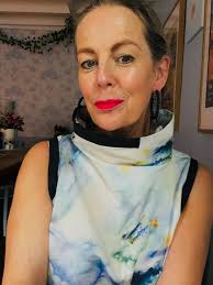 Finished! ** Pousse Cafe vest by Thea Colman. Finished just in time for  Paris. Delighted with it. I used three skeins of Herbie D Merino DK and two  of Alpaca Silk