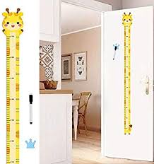 Bady Size Chart Cute Cartoon Decals Poster Removable