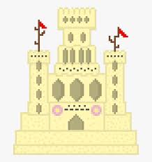 Not enough shelter like the other biomes. Minecraft Sand Castle Pixel Art Hd Png Download Transparent Png Image Pngitem