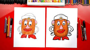How To Draw Mrs Potato Head Challenge Time Art For Kids Hub Art And Craft Videos Easy Drawings For Kids