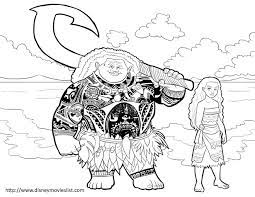 coloriage moana et maui disney dessin gratuit a imprimer grenouille joyeux anniversaire