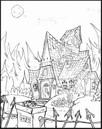 These free, printable summer coloring pages are a great activity the kids can do this summer when it. 43 Splendi Haunted House Coloring Pages Stephenbenedictdyson Coloring Home