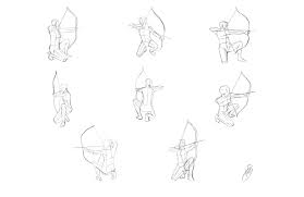 Female Archery Poses Drawing Here are some of the coolest jojo poses from part 1 to part 5 including dio pose. female archery poses drawing