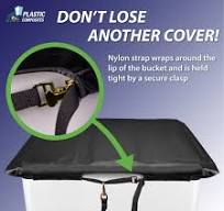 Bucket Cover - 28" x 45" Edge to Edge - Folding Hard Top ...