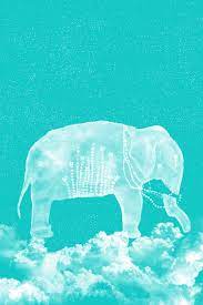 Wallpaper Blue Cute Elephant Clouds Iphone Elephant Cute Elephant Iphone Drawing
