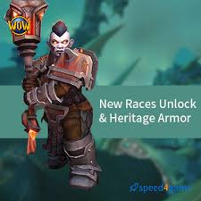 To receive the special heritage armor transmog set, you must level your allied race character to level 50 and complete the heritage quest: Buy Wow Power Leveling Service Wow New Races Unlock Heritage Armor Speed4game