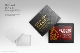 This mockup is created by mrmockup. Gift Card In A Box Psd Mockups On Behance