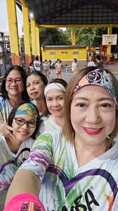 Zumba class with coach