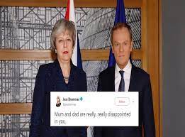 Mądre i życiowe powiedzenia,prawidła i rzeczy zwyczajnie oczywiste. Brexit People Think Theresa May And Donald Tusk Look Like Angry Parents After Brussels Meeting Indy100 Indy100