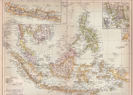1899 Malay Archipelago In Southeastern Asia Borneo Sumatra Etsy Antique Map Asia Map Antique World Map