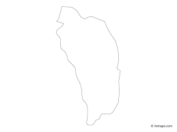 Outline Map Of Dominica Free Vector Maps Map Vector Map Outline