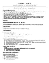Accounting Resume Templates Samples Examples Resume Templates 101