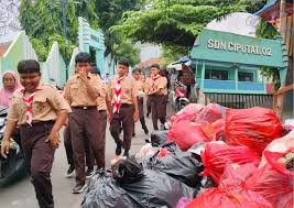 Tumpukan Sampah Kembali Menggunung di Depan SDN 02 Ciputat, Mengganggu  Aktivitas Belajar
