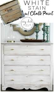 This easy chalk paint tutorial shows you exactly how to use chalk paint to refinish furniture. White Stain Dresser So Simple With Chalk Paint Artsy Chicks Rule