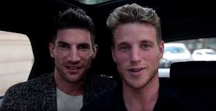 Roger Frampton and Ryan Barrett test their friendship in the back of  Attitude's Jaguar