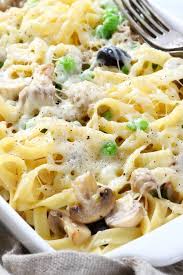 Kostlicher Nudelauflauf Mit Erbsen Pilzen Rezept Leckere Nudelrezepte Nudelauflauf Rezepte