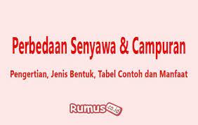 Perbedaan Senyawa Dan Campuran Beserta Contohnya