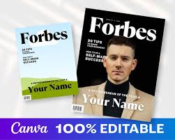 Business Magazine Cover Canva Template Custom Magazine Cover Canva Magazine  Canva Template Digital Magazine Template Forbes Mag - Etsy