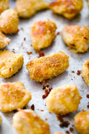 Serve them with ketchup, bbq sauce or whatever you like to dip your. Easy Homemade Baked Chicken Nuggets Bowl Of Delicious