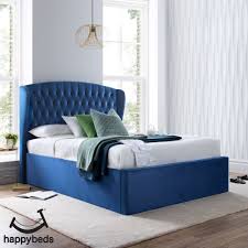 warwick blue velvet fabric ottoman bed ottoman storage bed ottoman bed fabric ottoman