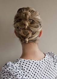 So Easy Even I Could Do It Put Your Hair Into 3 Sections And Braid Each One Twist Them Into A Little Bun Secure Hair Romance Mom Hairstyles French Twist Hair