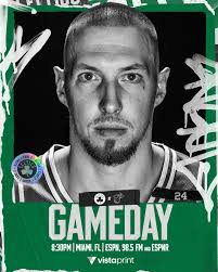 TONIGHT ☘️ Eastern Conference Finals Game 2 📍 Miami Heat ⏰ 8:30PM 📺 ESPN  🎙 98.5 The Sports Hub & ESPN Radio #CelticPride