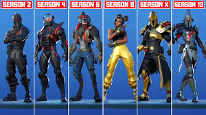 All skins in fortnite battle royale. Evolution Of Tier 100 Skins In Fortnite All Tier 100 Skins Season 1 Season 13 Youtube