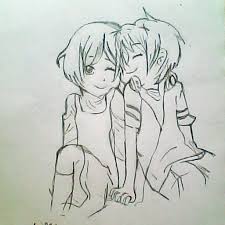Image of cute couple coloring pages. Cute Couple Drawings Easy Love Cute Pencil Sk H Novocom Top