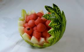 Watermelon Carved By J Pereira Art Carving Fruits And Vegetables Watermelon Carving Fruit And Vegetable Carving Fruit Carving