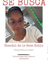 AYUDA: Buscamos a Shantal de la Rosa Robles, de La Romana. Shantal fue  vista por última vez en Higüey. Si sabes algo de ella, llama al  829-744-0953