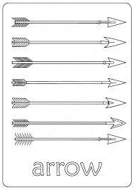 Printable Arrow Outline Coloring Page Coloring Pages Free Printables Arrow Drawing
