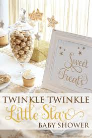 A Stunning Gender Neutral Twinkle Twinkle Little Star Baby Shower Theme And Decor Unisex Baby Shower Twinkle Twinkle Baby Shower Baby Shower Themes Neutral