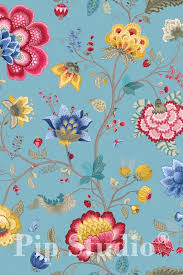 Pip Floral Fantasy Light Blue Wallpaper Pip Studio C Pip Studio Blue Wallpapers